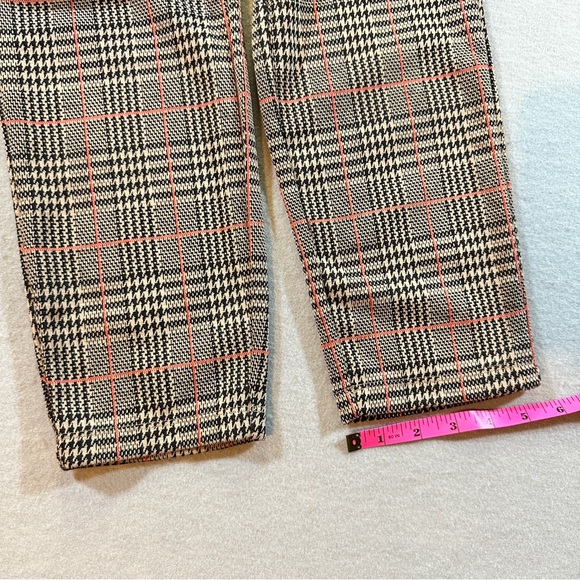 Halara Flex™ High Waisted Skinny Work Pants Plaid Houndstooth Pockets M NWT - Picture 4 of 10
